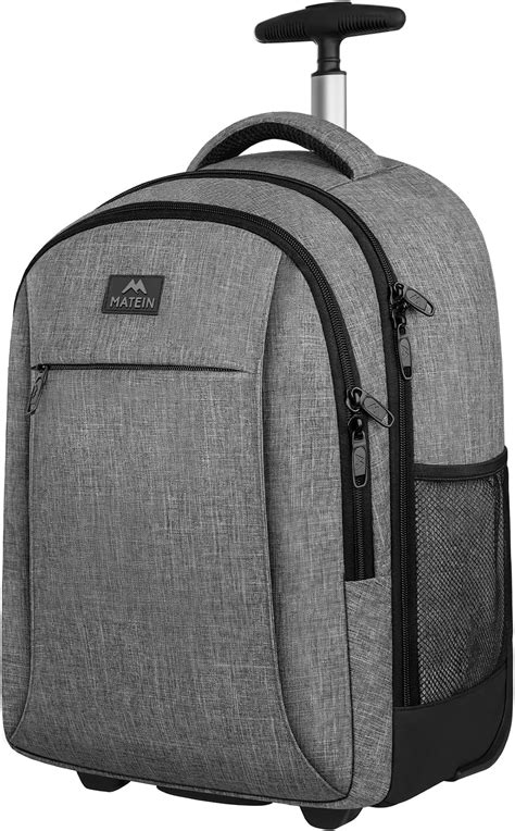 amazon rolling backpack|Amazon.com: MATEIN Rolling Backpack with 4 Wheels, 17 inch .